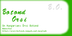 botond orsi business card